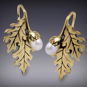 Oak with Acorn Earrings