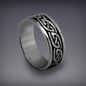Classic Celtic Wider Band Silver